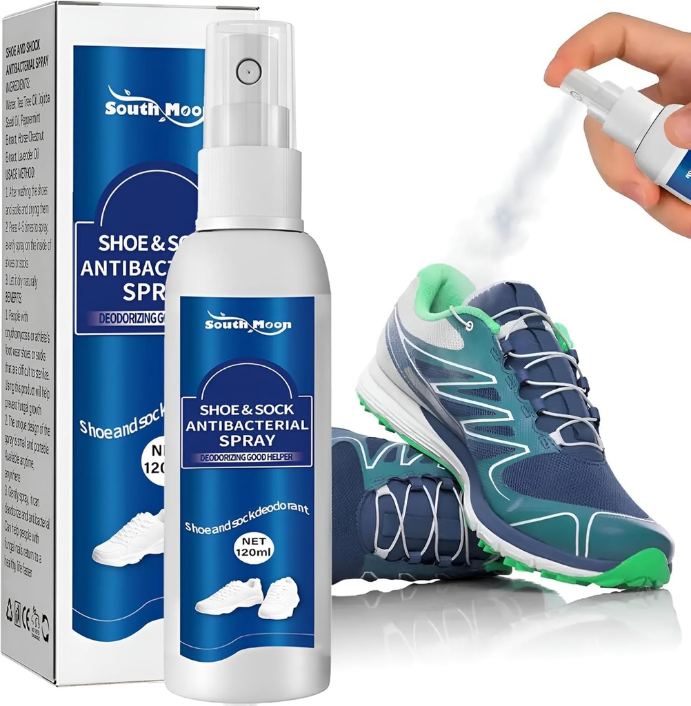 سبراي معطر للاحذية والشرابات مضاد للتعرق والبكتيريا 120 مل