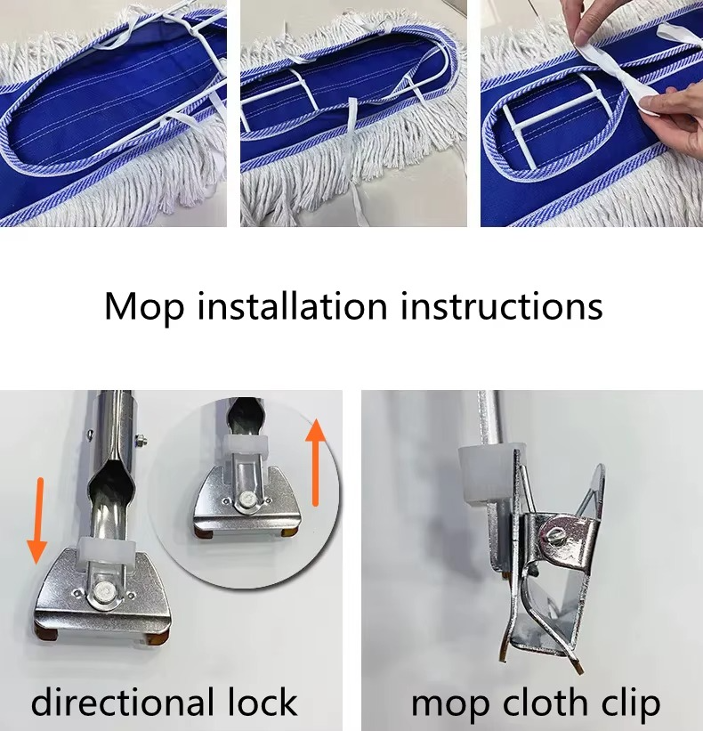 مساحة باركية وأرضيات مسطحة بتدور 360 درجة لتنظيف سهل وسريع