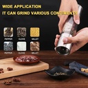 مطحنة  يدوية 2*1 برأس مزوجة للفلفل الاسود والملح