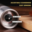 مطحنة  يدوية 2*1 برأس مزوجة للفلفل الاسود والملح