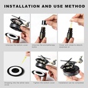 فواحة لتابلوه السيارة على شكل طيارة هيلكوبتر تعمل بالطاقة الشمسية