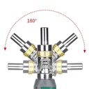 مفك براغي مغناطيسية 12 في 1 برأس قابلة للدوران بزوايا 180 درجة