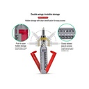 مفك براغي مغناطيسية 12 في 1 برأس قابلة للدوران بزوايا 180 درجة
