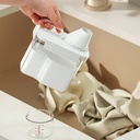 علبة تخزين مسحوق  الغسيل 1800 ملي مع كوب معياري محكم الغلق