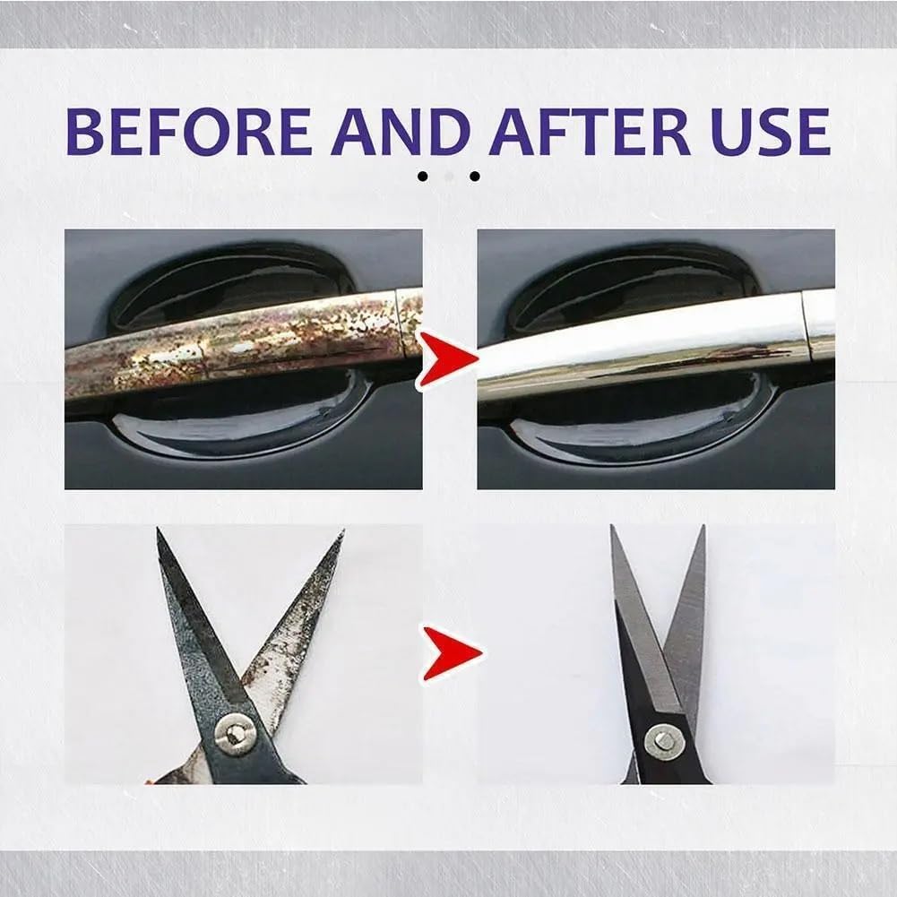 اسبراي مزيل للصدأ لإزالة التآكل وتنظيف المعادن بسرعة وفعالية 120 مللي