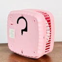 - تعمل بالشحن مروحة مكتب قابلة للطي مع اضاءة ليد و3 سرعات تهوية