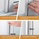 شريط عازل ذاتي اللاصق مزود بشعيرات لمنع وتسريب الغبار _ 5 متر