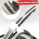 شريط عازل ذاتي اللاصق مزود بشعيرات لمنع وتسريب الغبار _ 5 متر