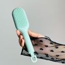 فرشة شعر لفك التشابك ذاتية التنظيف بتصميم قابل للسحب