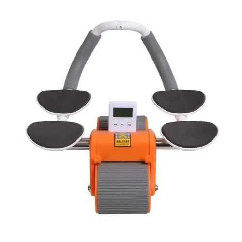 عجلة رياضية بمسند يد لممارسة تمارين الضغط والبطن مع مؤقت ووسادة لحماية الركبة