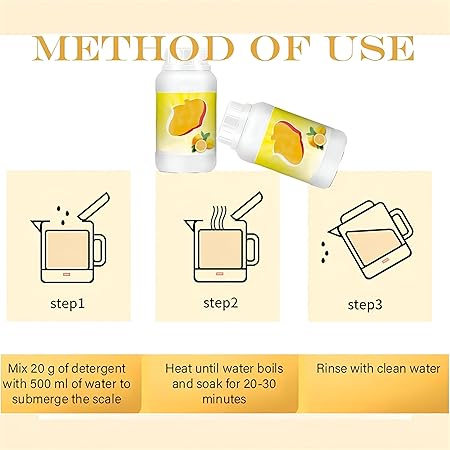 منظف ومزيل ترسبات الكاتيل من الداخل سريع المفعول سهل الأستخدام