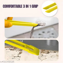 فرشة تنظيف قابلة للدوران 360 درجة مع ملقط لالتقاط الشعر