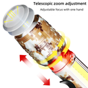 كشاف ميني مع خاصية الزوم القابلة للتعديل ب 3 اضاءات _ بيو اس بي للشحن