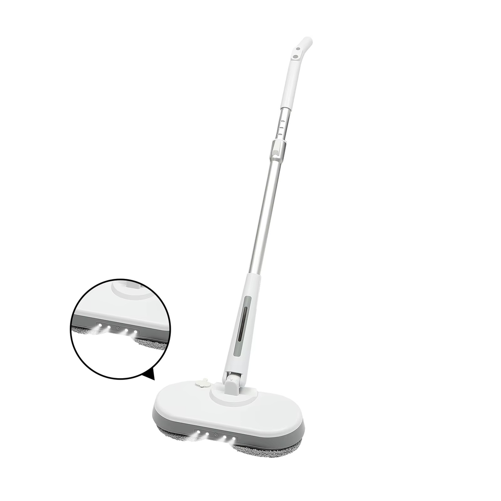 مساحة كهربائية لاسلكية دوارة لتنظيف الأرضيات مزودة بخاصية الرش