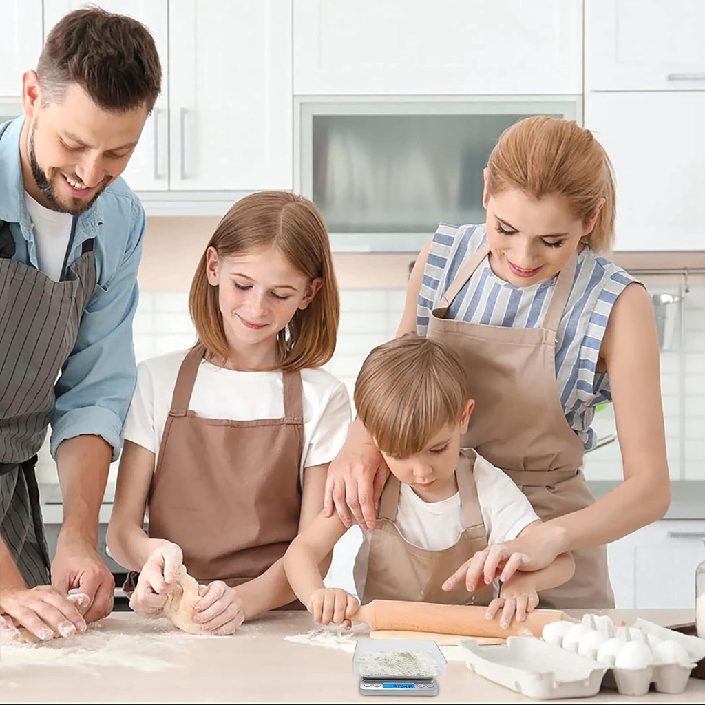 ميزان مطبخ للطعام ديجيتال لوزن 3 كيلو جرام- يعمل بالبطارية