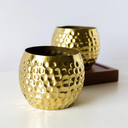 اصيص زرع من النحاس المزخرف لتجديد ديكور المنزل _ باللون الذهبي