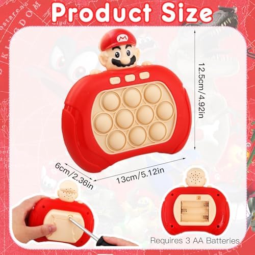 لعبة بوب ايت الكترونية علي شكل رائد فضاء صوتية ومضيئة ب 4 مستويات للكبار والصغار