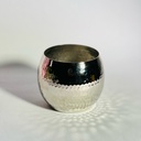 اصيص زرع من النحاس المزخرف لتجديد ديكور المنزل _ باللون الفضي