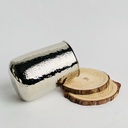 فازة نحاسية مزخرفة باللون الفضي لتجديد ديكور المنزل