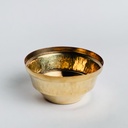 وعاء نحاسي مزخرف متعدد الاستخدامات باللون الذهبي