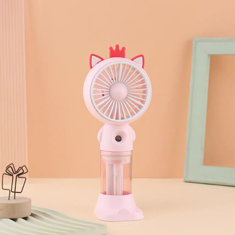 مروحة ميني محمولة مدمجة بفواحة مرطبة - قابلة للشحن