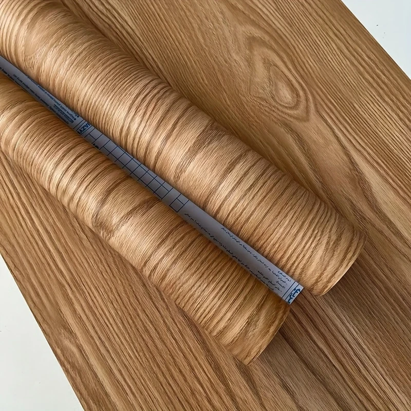 رول استيكر لاصق شكل خشبي لتجديد التربيزات و رخامة المطبخ _ مقاس 45 * 200 سم