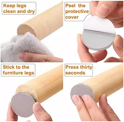 مانع انزلاق الكراسي و خدش الارضيات مصنوع من الالياف 16 قطعة