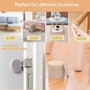 مانع انزلاق الكراسي و خدش الارضيات مصنوع من الالياف 16 قطعة