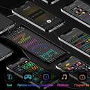 شاشة ليد مرنة قابلة للبرمجة بالموبايل بالوان ار جي بي لنوافذ السيارة مع ريموت تحكم عن بعد