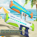 مسدس مياه باضاءه ليد ملونه مزود بخاصية الشفط التلقائي يعمل بالبطارية