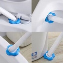 فرشة تواليت مع 8 رؤوس تنظيف قابلة للفصل للاستخدام مره واحده فقط