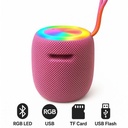 مكبر صوت بلوتوث بالوان أر جي بي مع يو اس بي للشحن