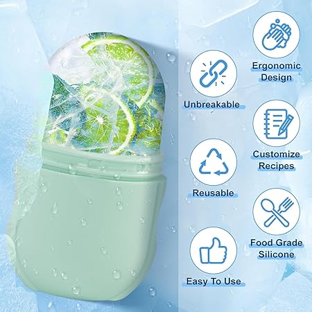 قالب ثلج سيليكون لتهدئة وتدليك البشرة قابل لإعادة الاستخدام