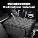 مسند سيارة جلد مبطن لراحة الذراع اثناء القيادة مع جيوب جانبية للتخزين