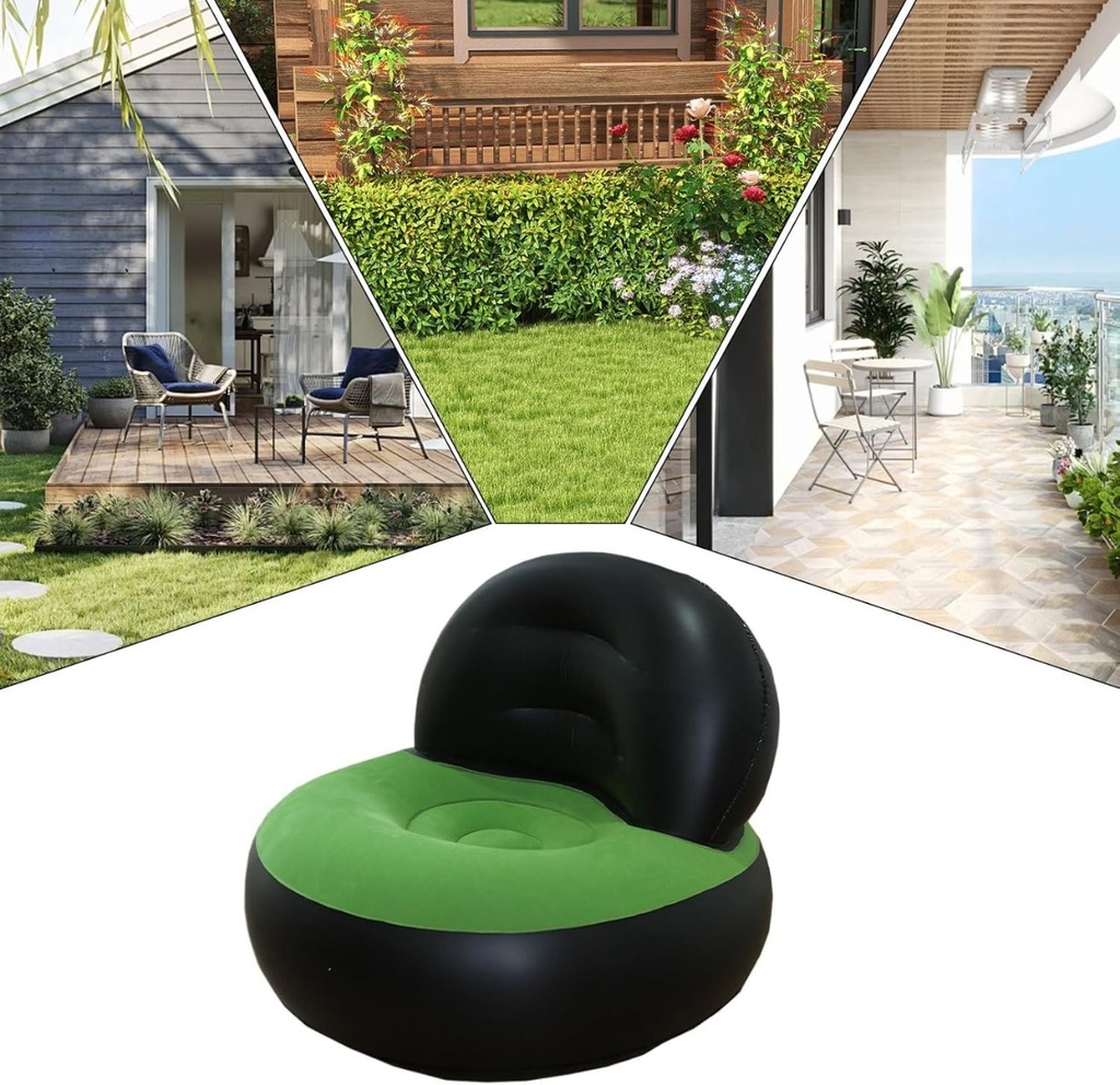 كرسى قابل النفخ مع مضخة هواء  تصميم مريح للاستخدام الداخلي والخارجي