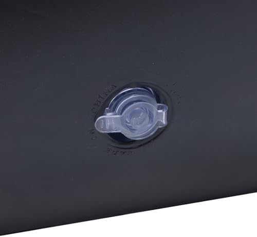 شيزلونج قابل للنفخ من قماش مخملي ناعم  بمسند للظهر