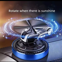 فواحة سيارة علي شكل طيارة مروحية تعمل بالطاقة الشمسية تثبت علي تابلوه السيارة