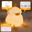 وناسة سيليكون شكل بطة ب 5 الوان اضاءة مختلفة _ بيو اس بي للشحن