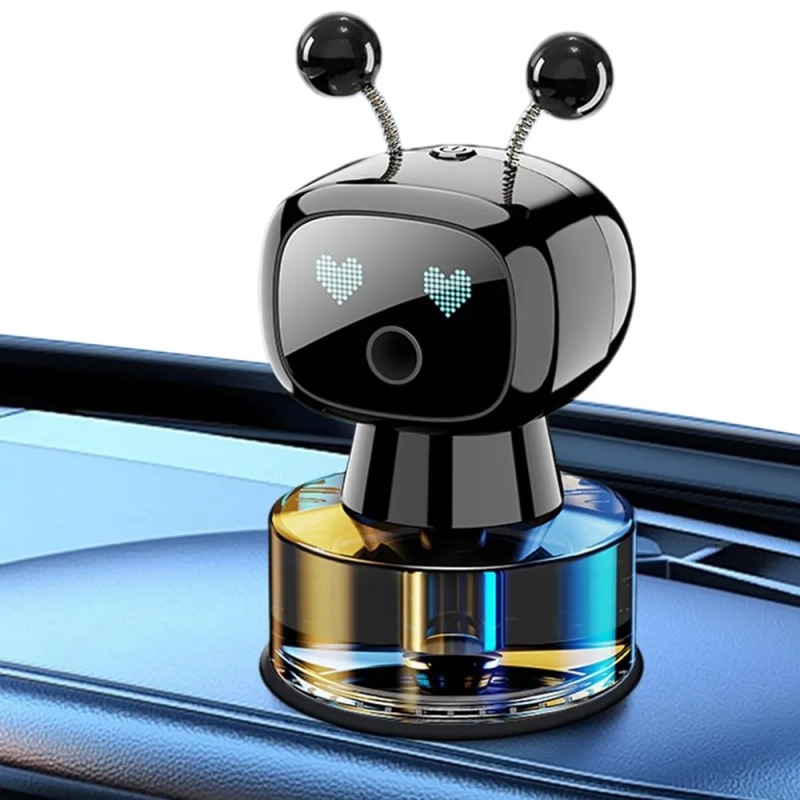 فواحة على شكل روبوت يثبت علي تابلوه السيارة _ بيو اس بي للشحن