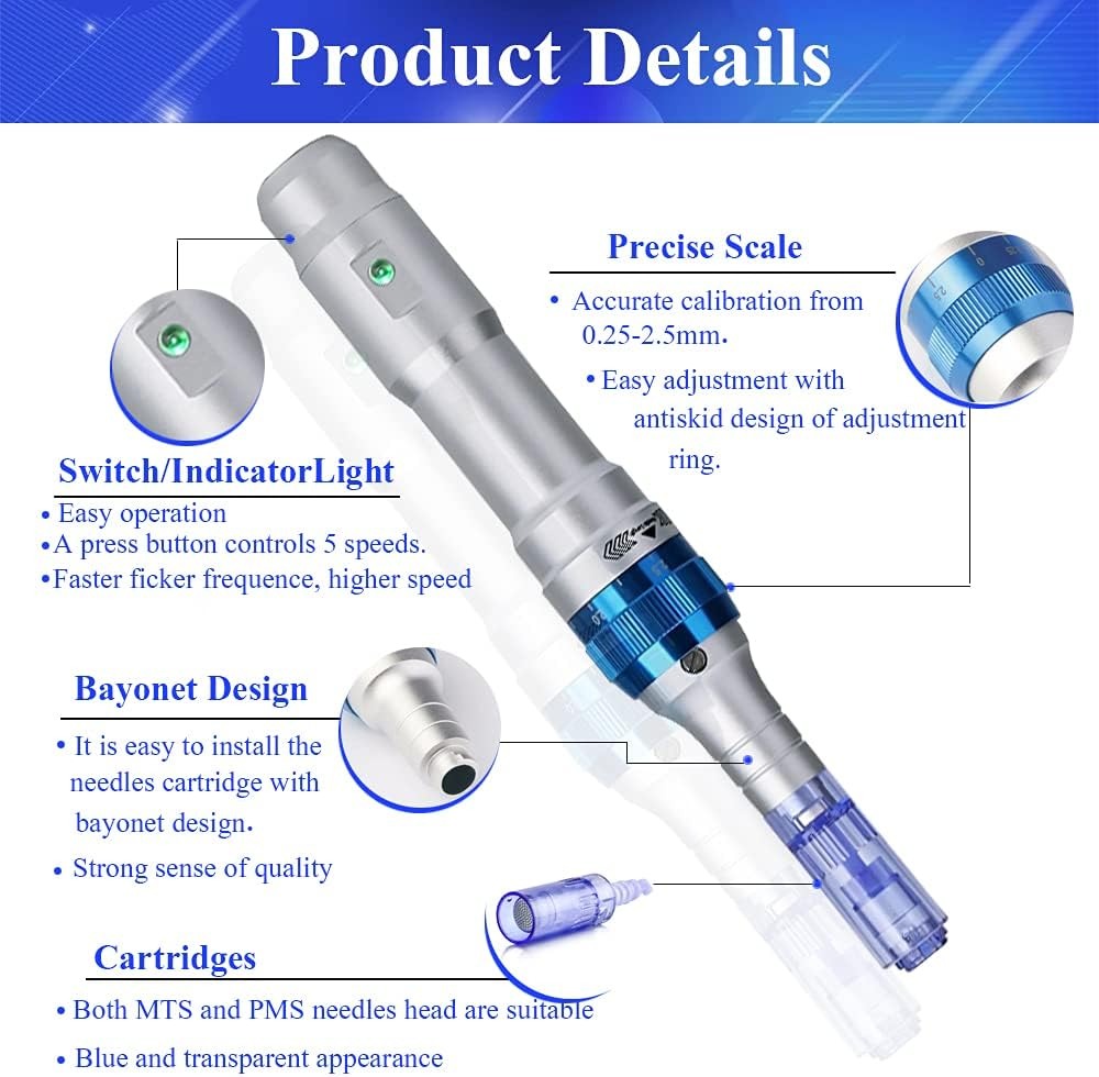 ديرمابن لاسلكي للعناية بالوجه والجسم و شد البشرة و تقليل التجاعيد وتحفيز الكولاجين