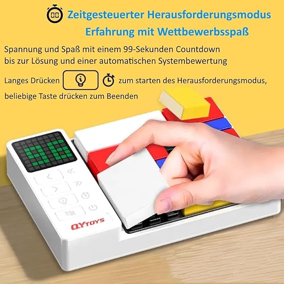 لعبة بازل الكترونية ثلاثية الابعاد مع 3000 تحدي لتحفيز الاطفال