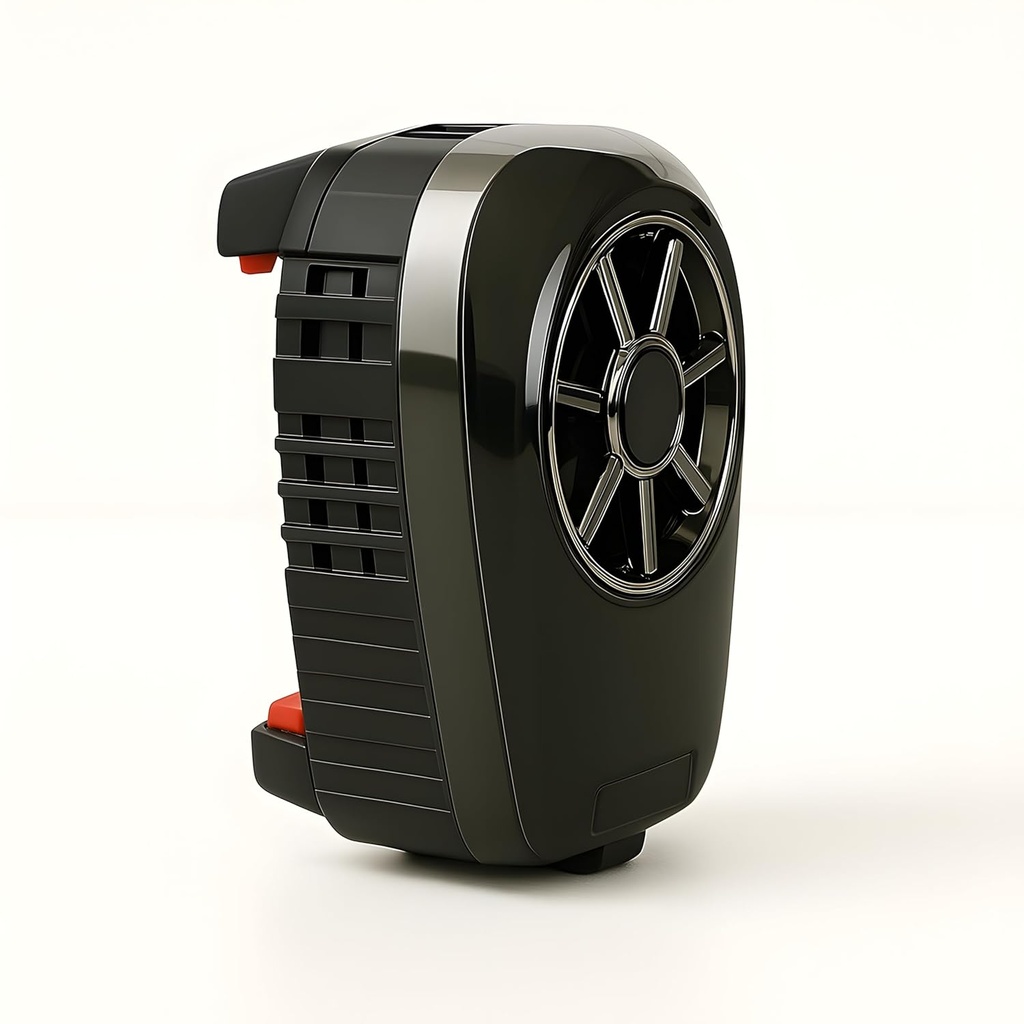 مروحة لاسلكية لتبريد الهاتف اثناء اللعب  مزودة بإضاءة ار جي بي  مع 3 مستويات للتبريد