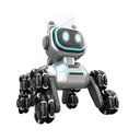 روبوت بتصميم  كلب يدور 360 درجة مع جهاز تحكم عن بعد