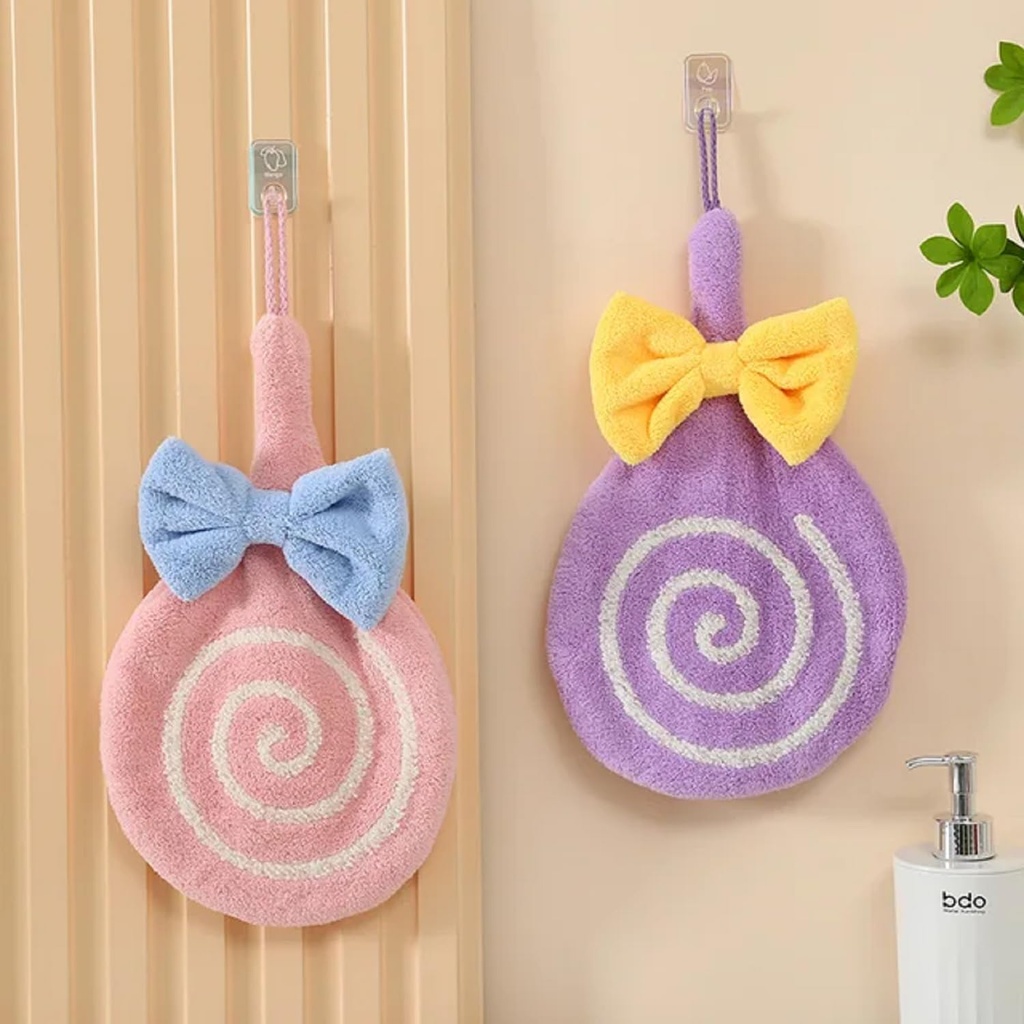 فوطة مايكروفايبر لتنشيف اليد سريعة الجفاف بحلقة للتعليق