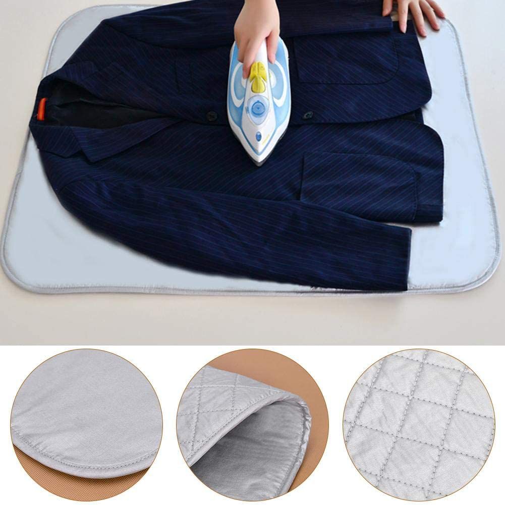 غطاء ترابيزة مكواة سيليكون سيلڤر مقاوم للحرارة وقابل للطي