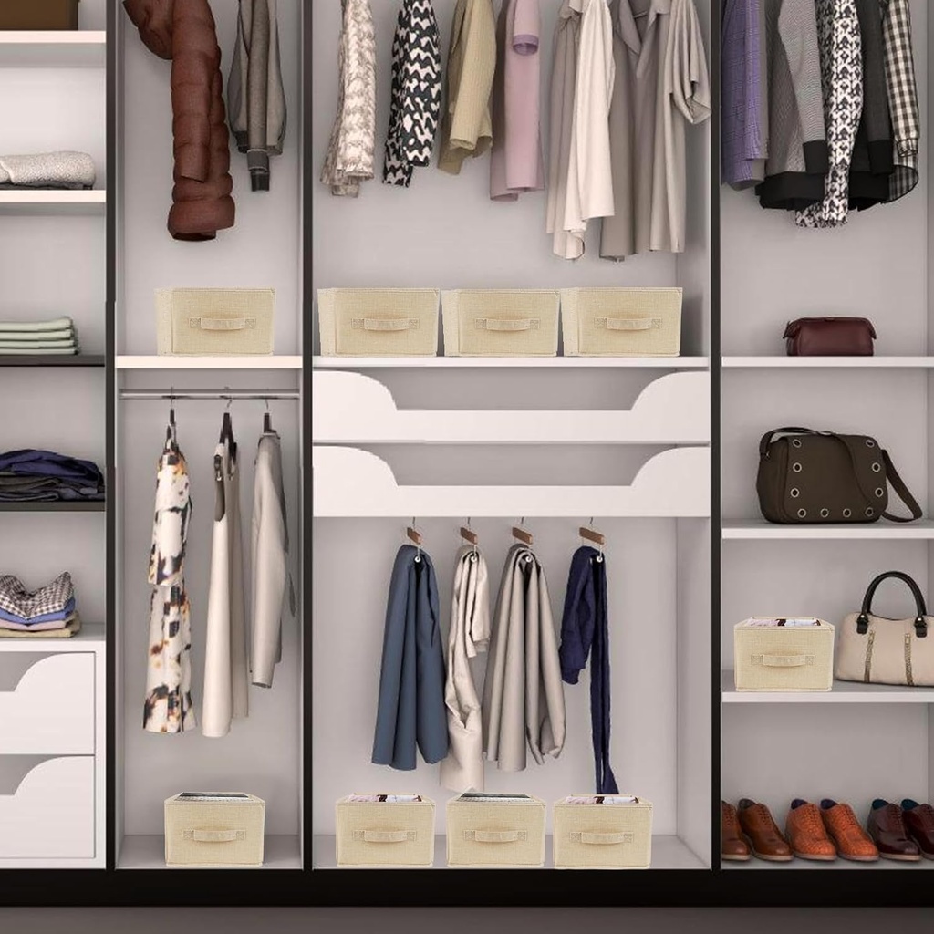 منظم ملابس قابل للطي من الكتان