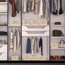 منظم ملابس قابل للطي من الكتان