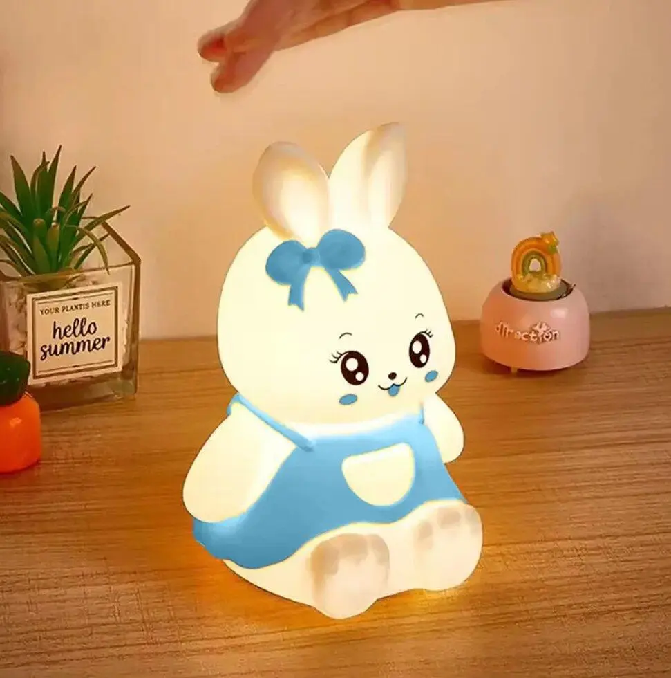 وناسة سيليكون شكل بطة ب 5 الوان اضاءة مختلفة _ بيو اس بي للشحن