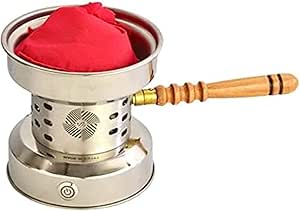 رمالة قهوة كهربائية استانلس ستيل باللون الذهبي