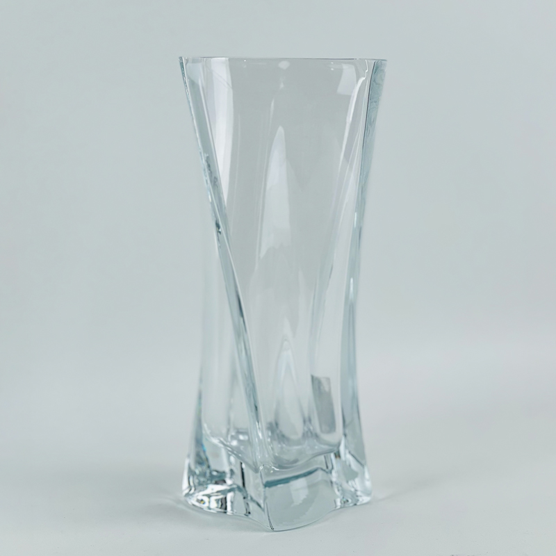 فازة زجاج شفاف مقاس 30 * 12 سم لترتيب الزهور وتغير الديكور